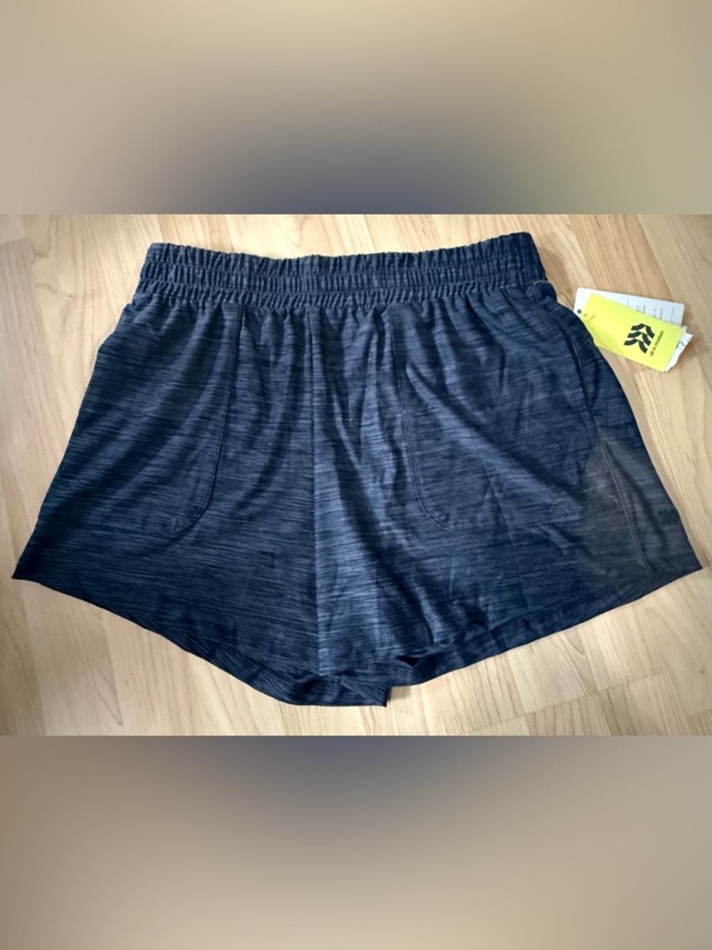 Women's Mid-Rise Knit Shorts 5" All in Motion Dark Gray Shorts NEW
